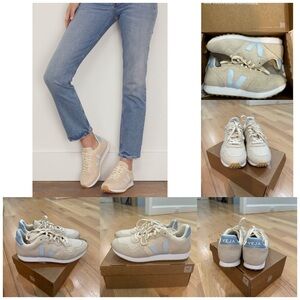 LIKE NEW Veja Runners! Light blue ice color, super cute. Box included.